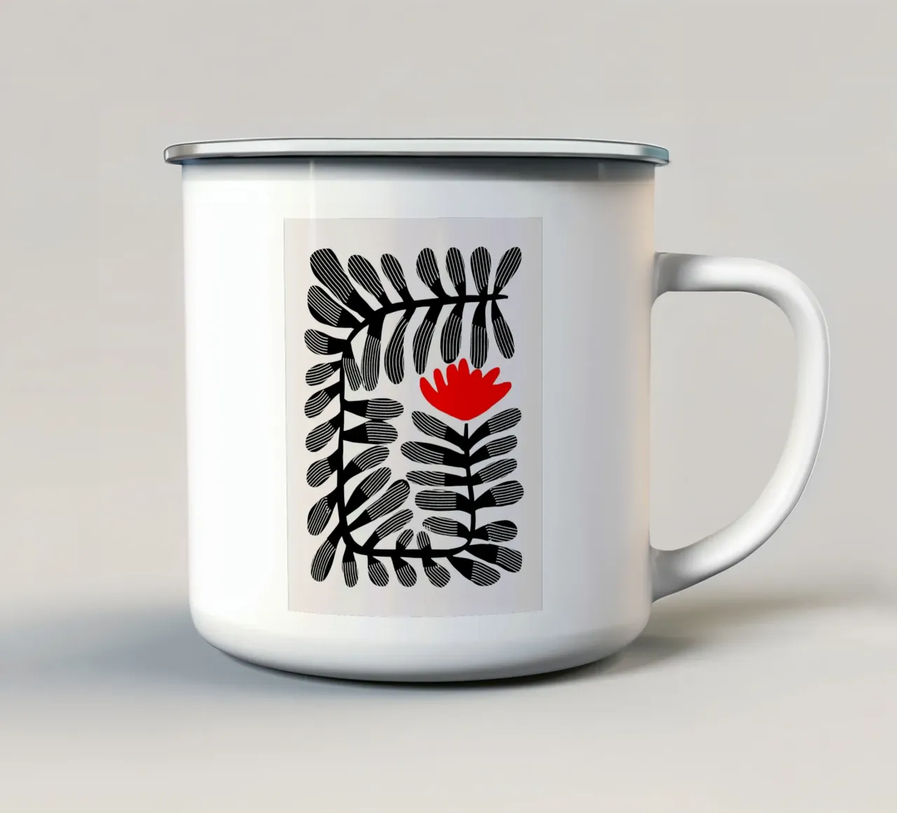 Pianta Boho tazza in smalto da Little Dean