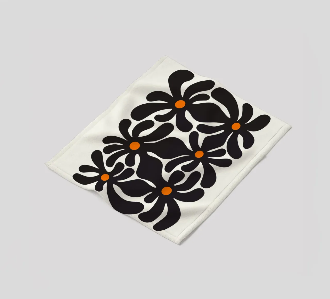 Fiori retrò coperta in pile da Asha Designs