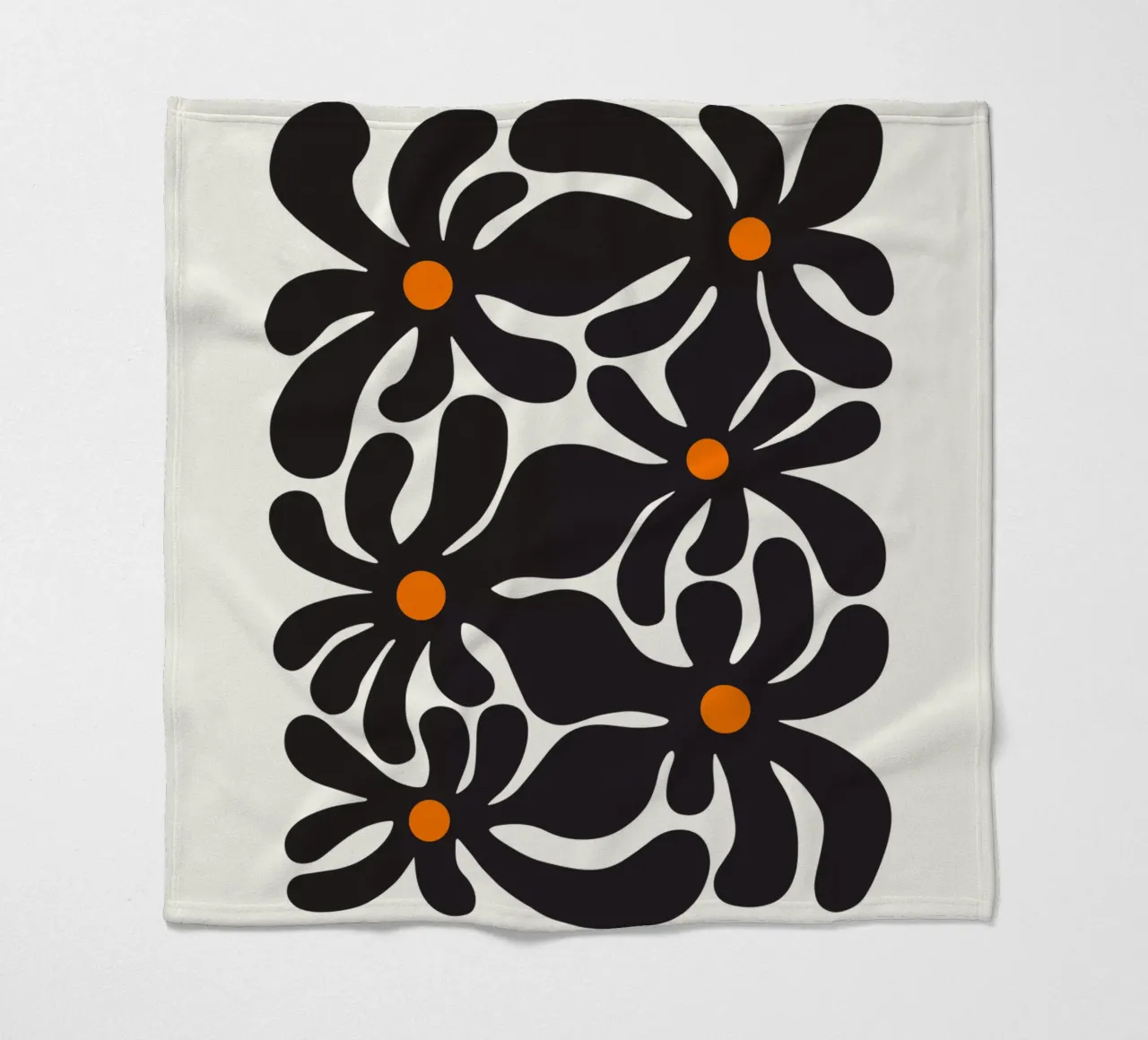 Fiori retrò coperta in pile da Asha Designs