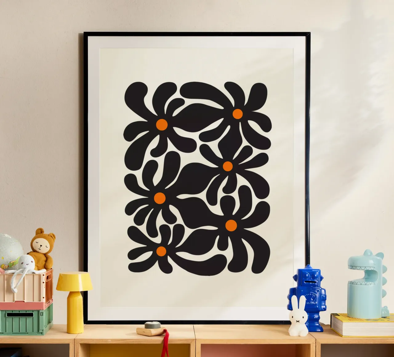 Fiori retrò poster da Asha Designs