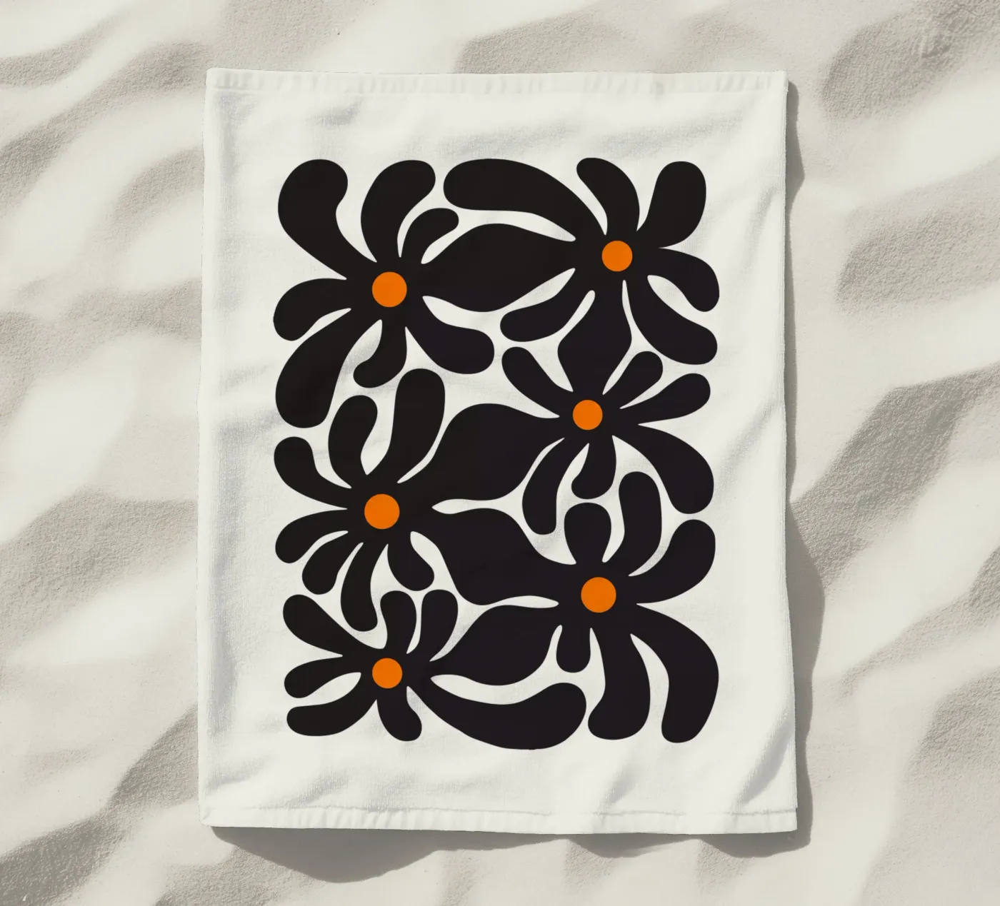 Fiori retrò telo mare da Asha Designs