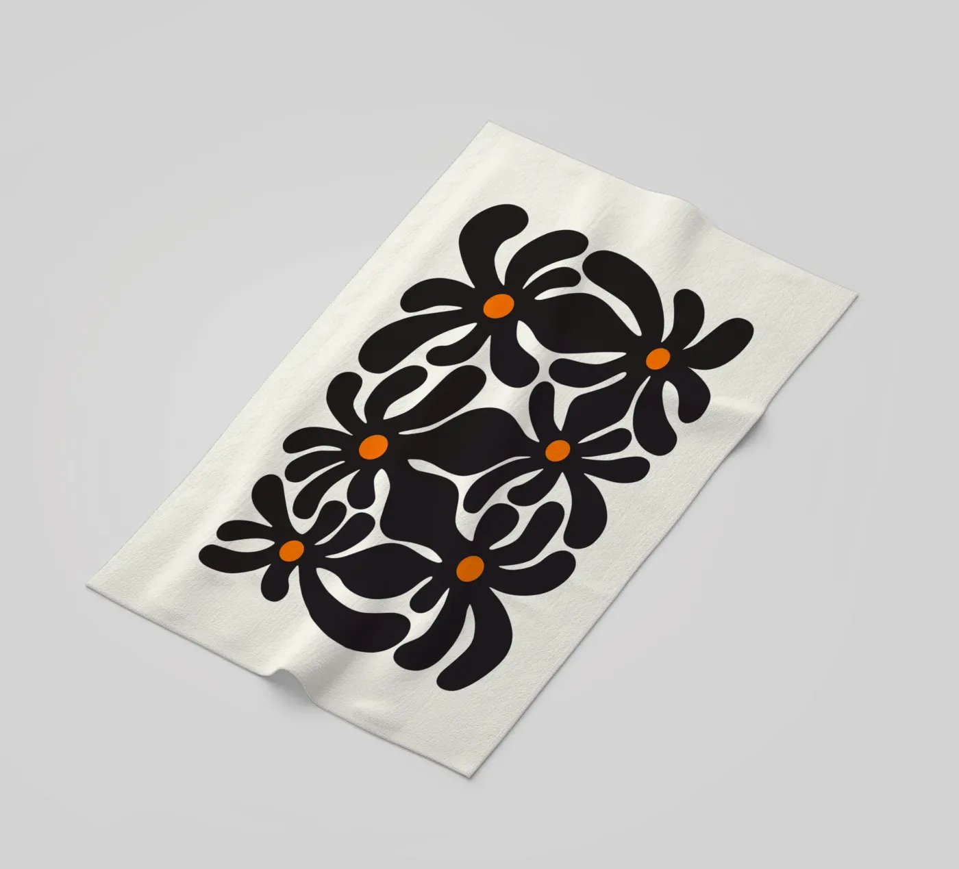 Fiori retrò telo mare da Asha Designs