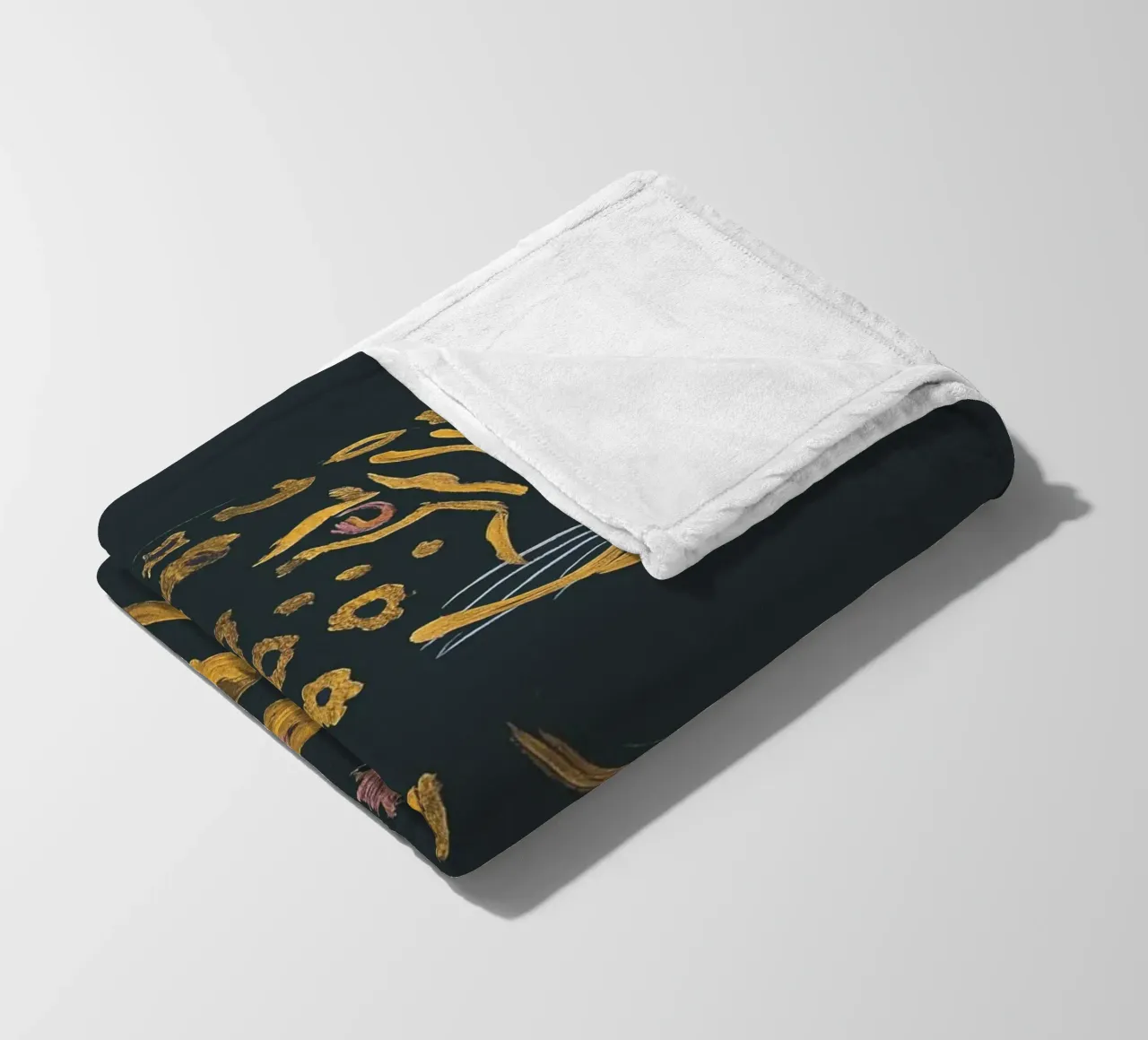 Ghepardo floreale coperta in pile da ThingDesign