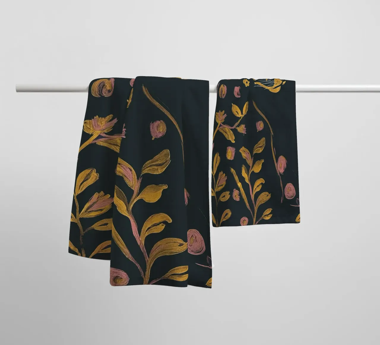 Ghepardo floreale asciugamano da bagno da ThingDesign