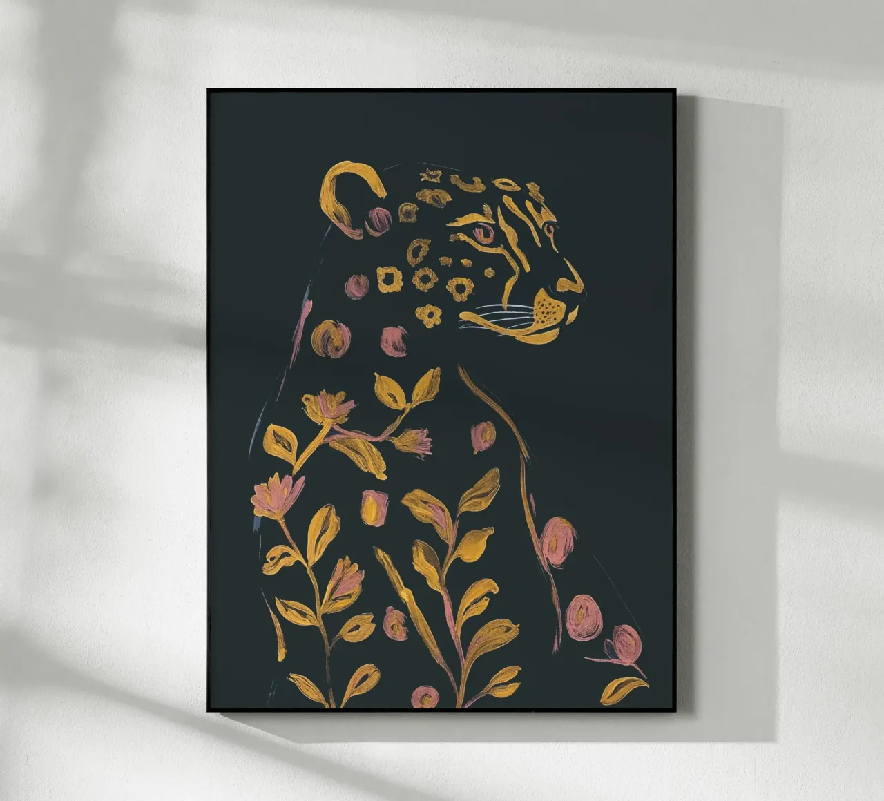 Ghepardo floreale plexiglass da ThingDesign