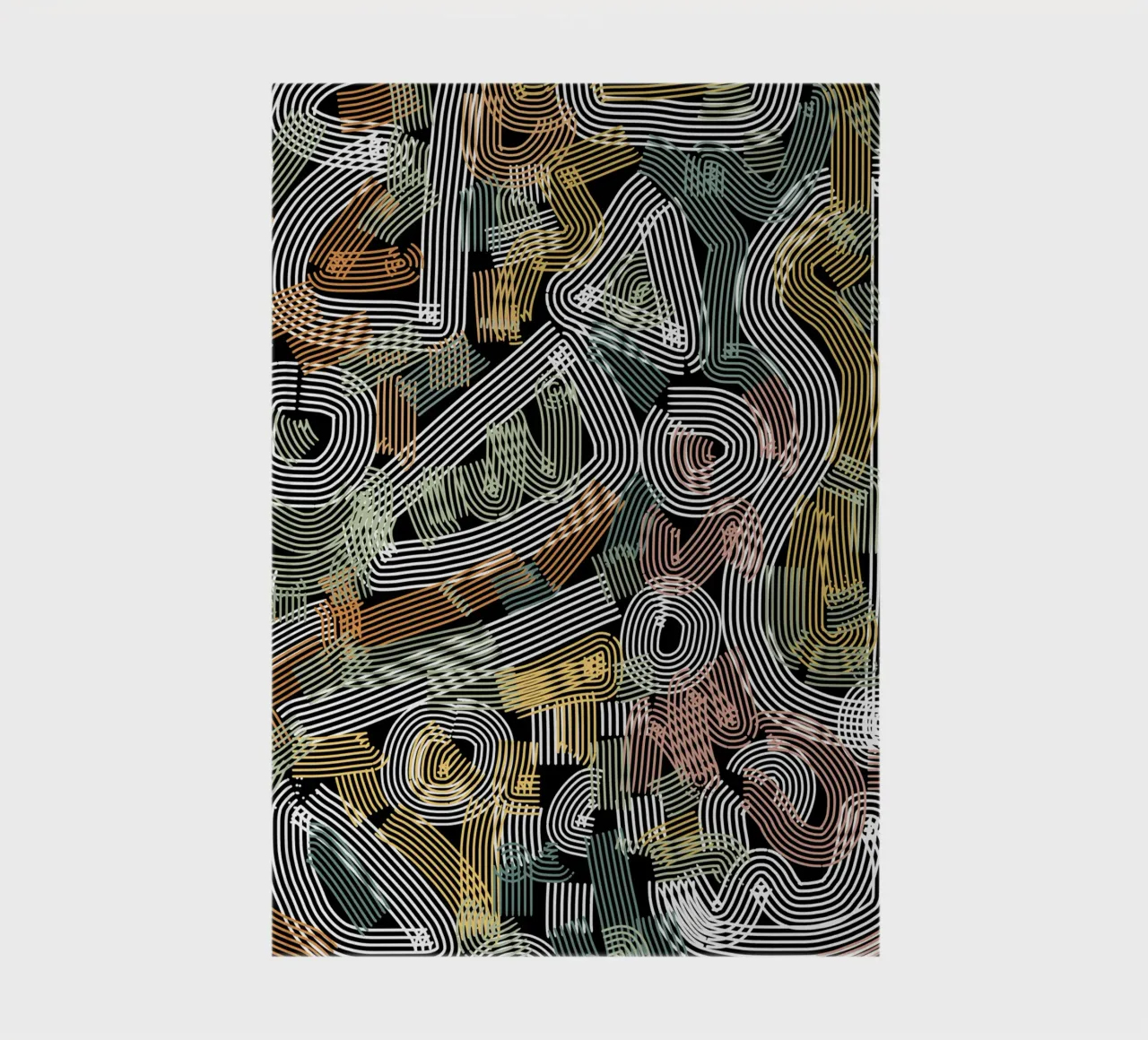 Chaos line abstract notebook by Little Dean