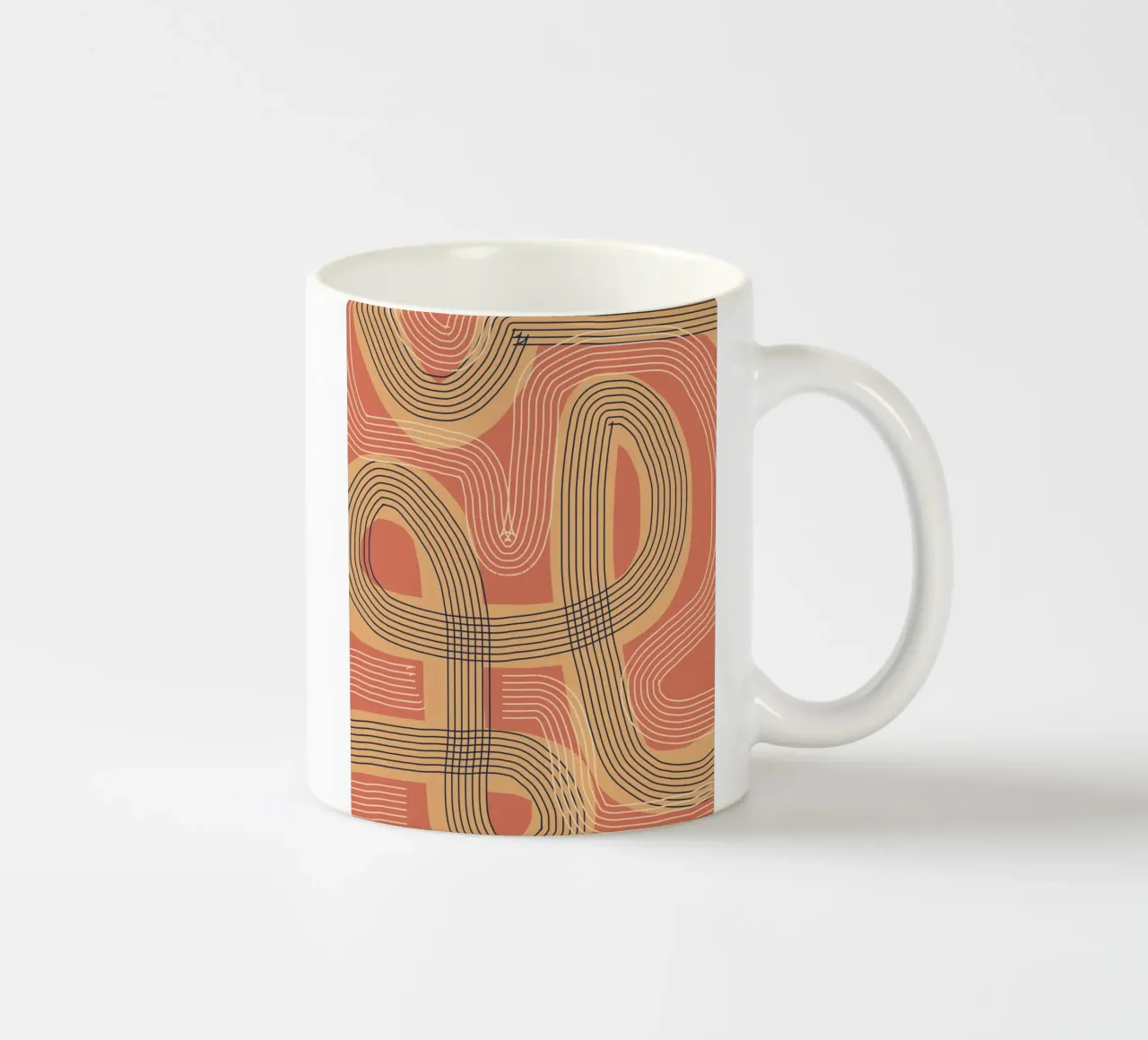 Linee organiche 02 tazza in ceramica da Little Dean