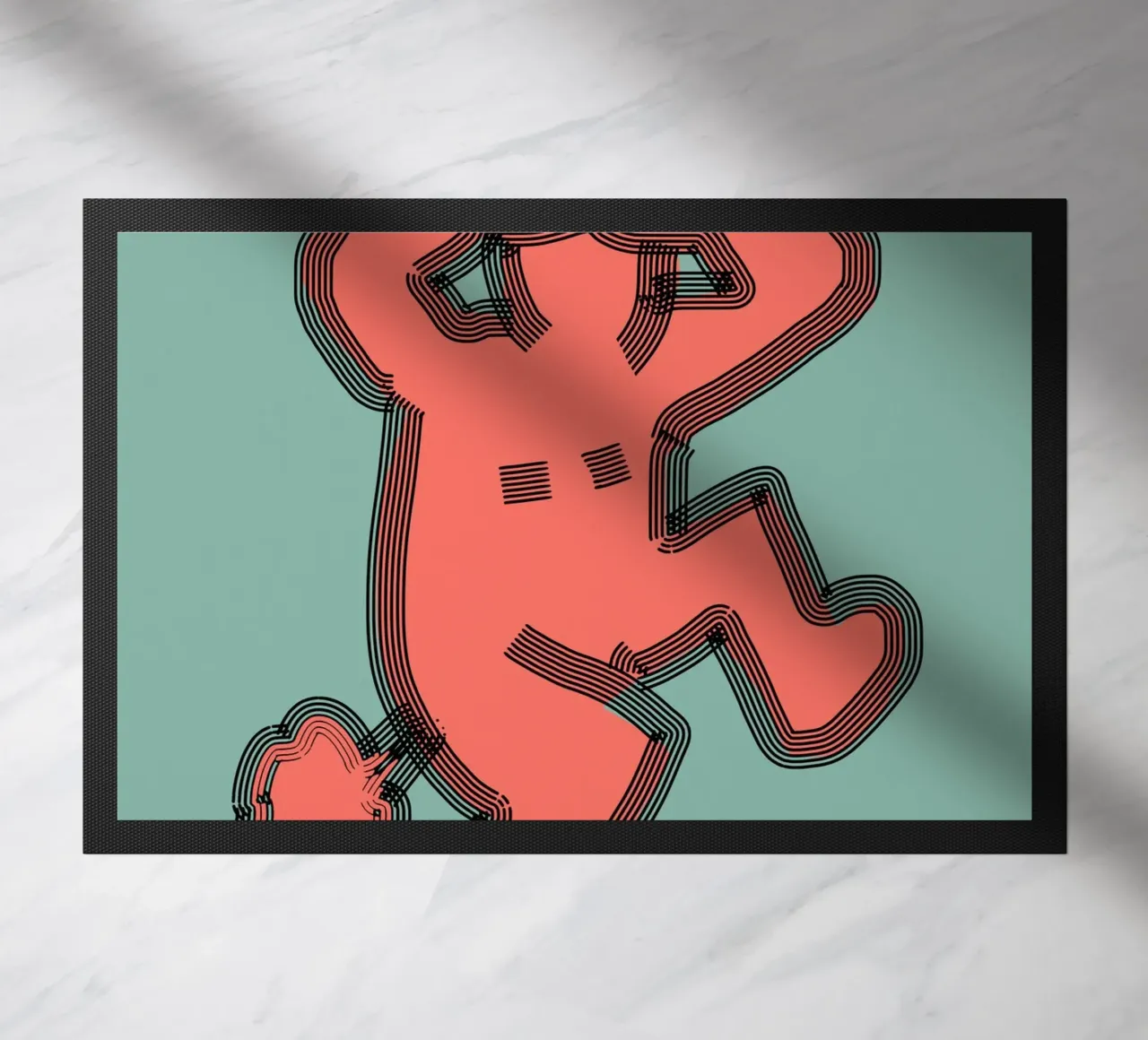 Scheet deurmat van Little Dean