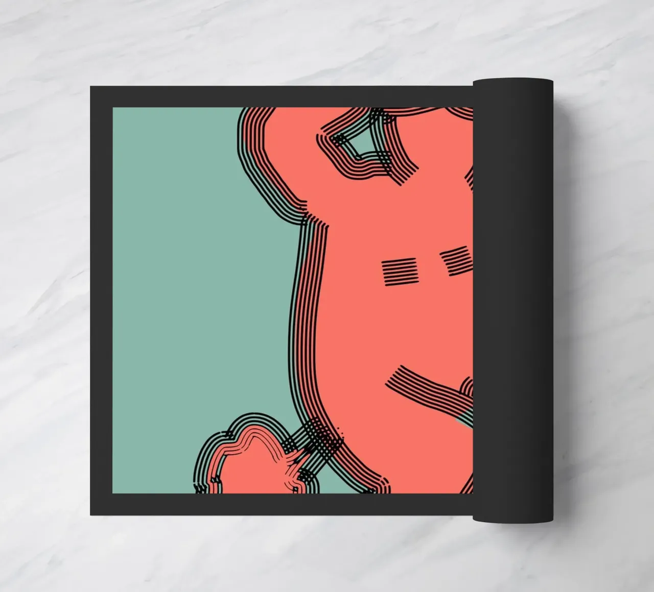 Scheet deurmat van Little Dean