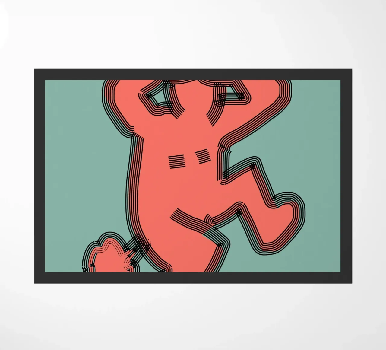 Scheet deurmat van Little Dean