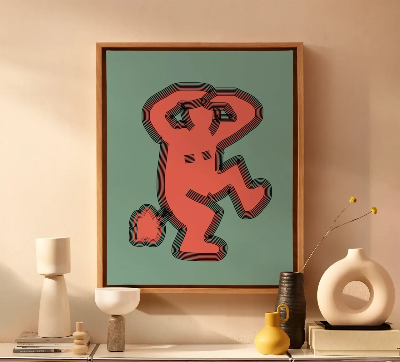 Scheet canvas met Baklijst van Little Dean