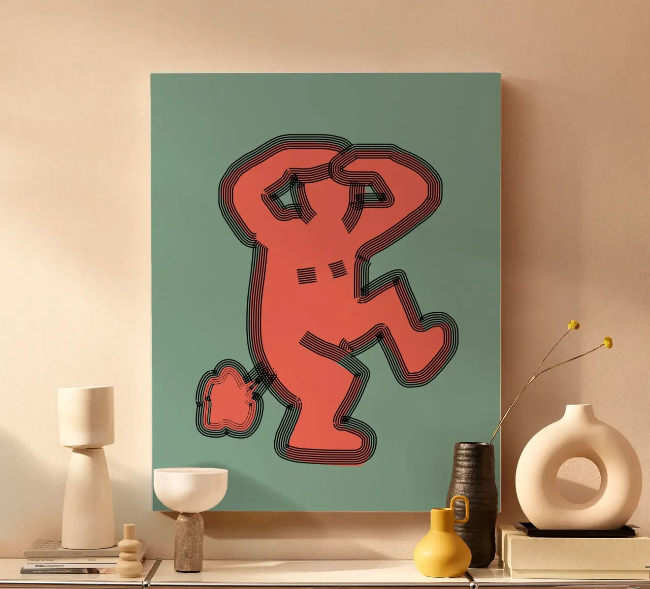Scheet canvas met Baklijst van Little Dean