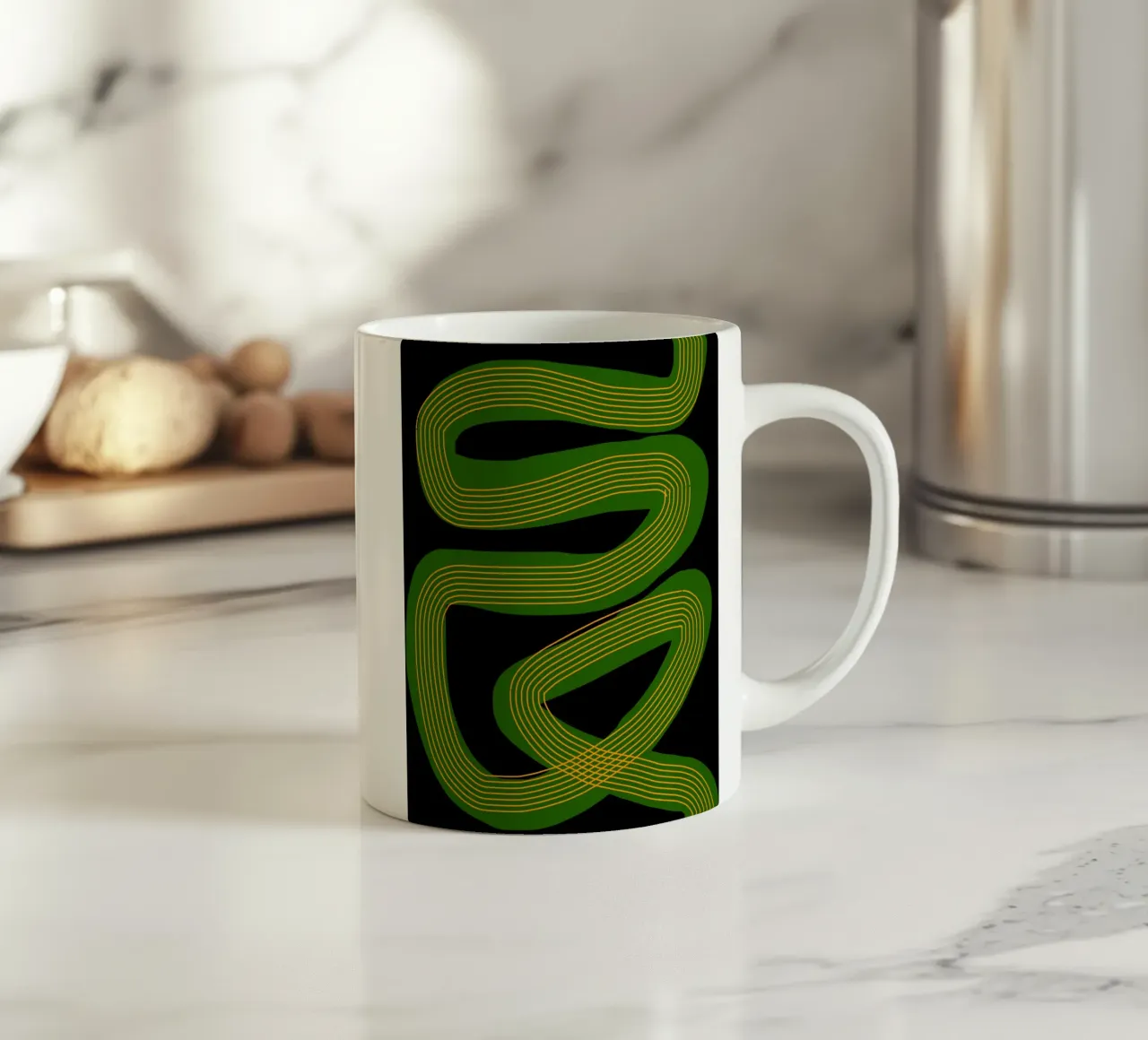 Linee organiche 03 tazza in ceramica da Little Dean