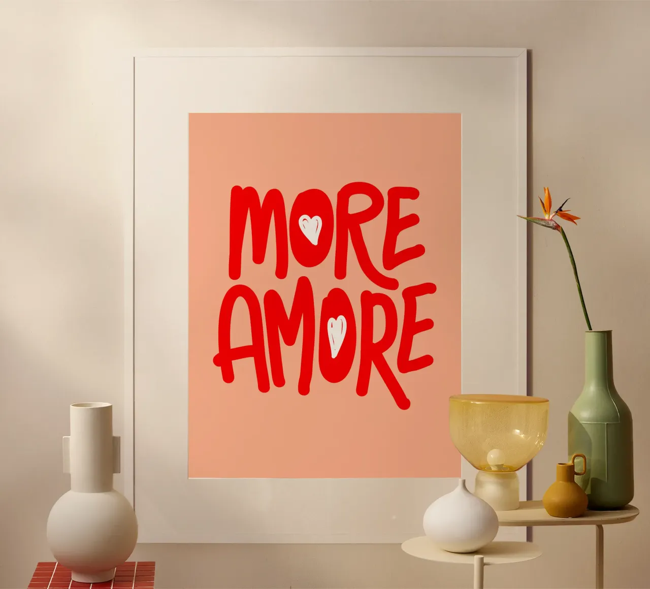 Più tipografia AMORE poster da dericktype