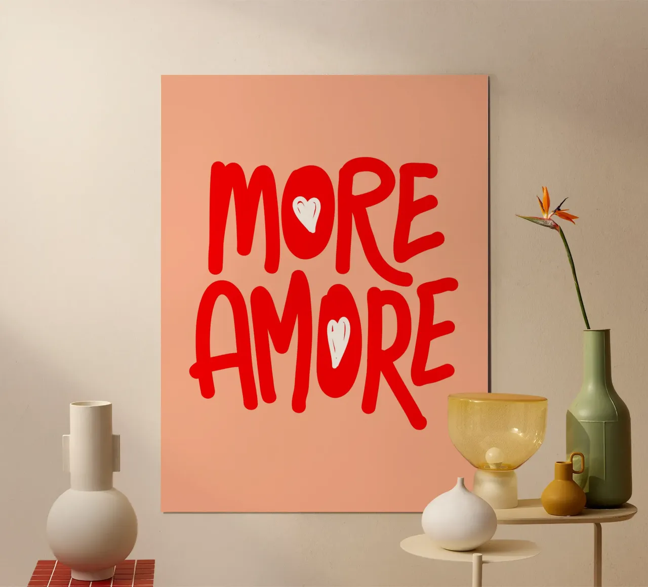 Più tipografia AMORE poster da dericktype