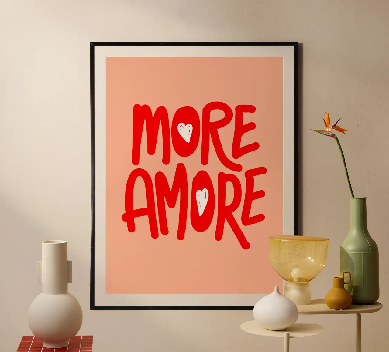 Più tipografia AMORE poster da dericktype