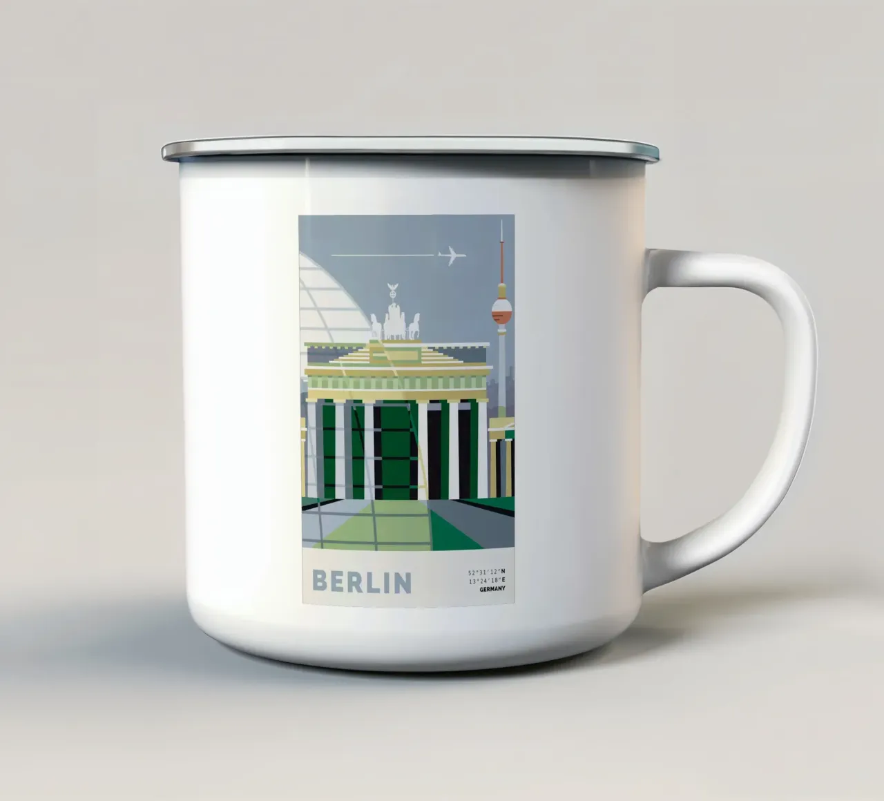 Berlino tazza in smalto da Smith Black