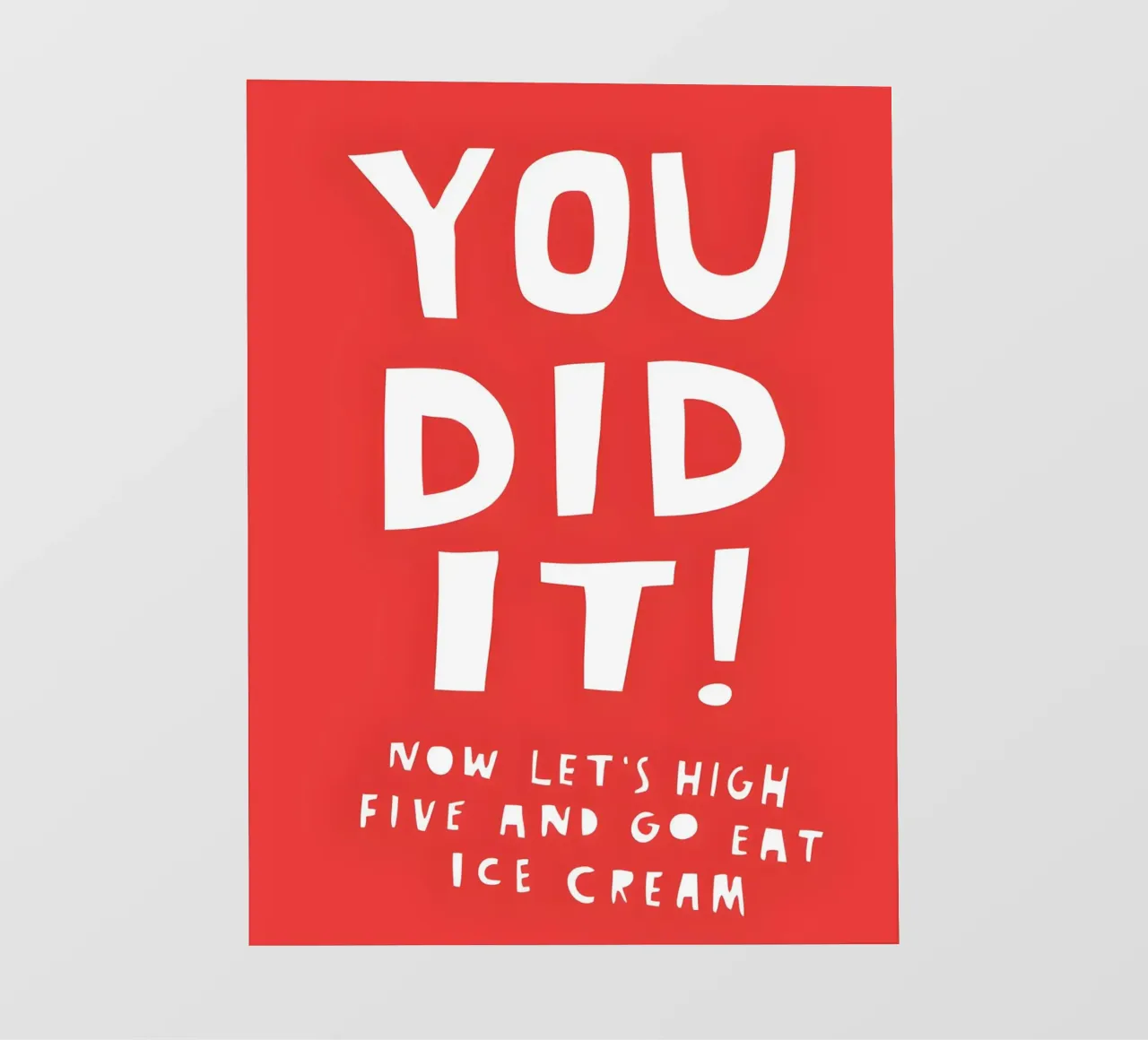 YOU DID IT telo in pvc da Type & Tape
