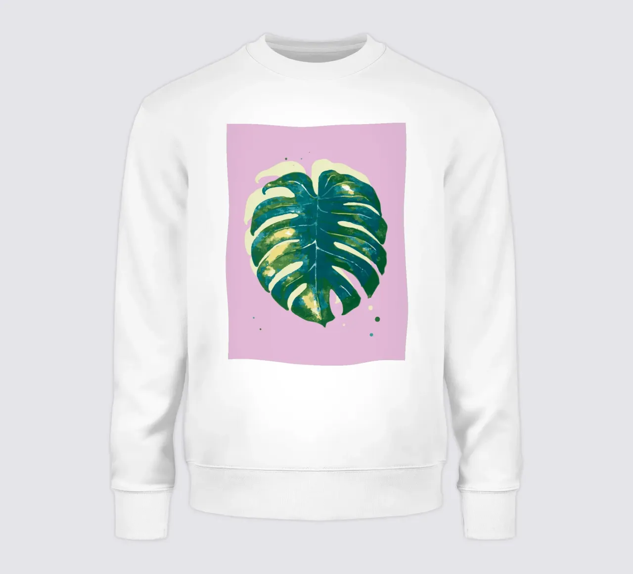 Monstera Vibes felpa da Schuhmann Design