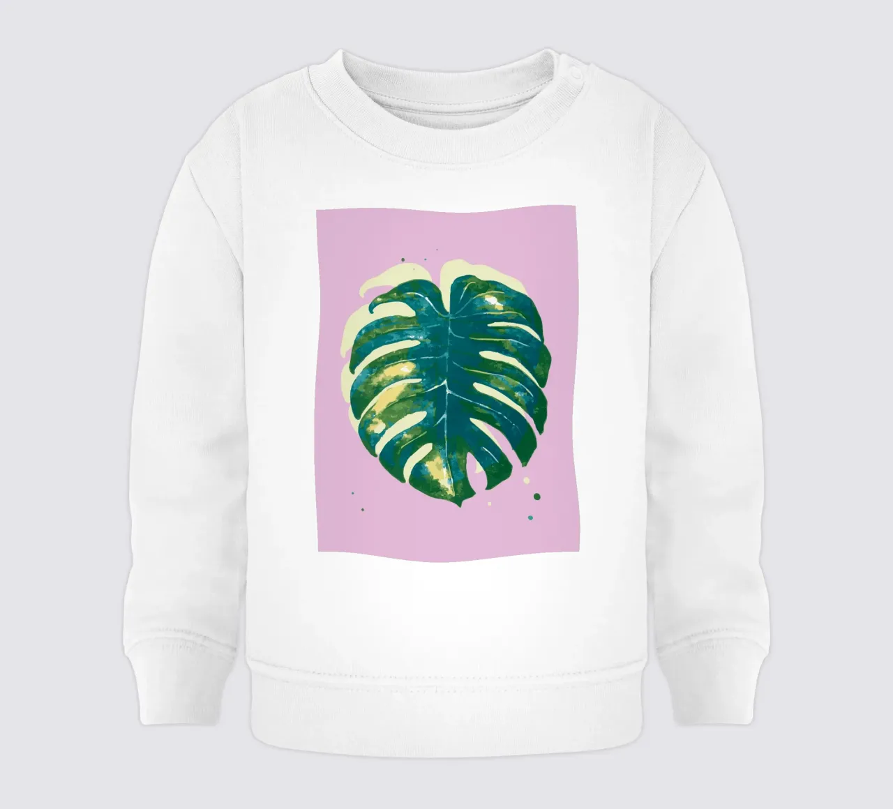 Monstera Vibes felpa neonato da Schuhmann Design