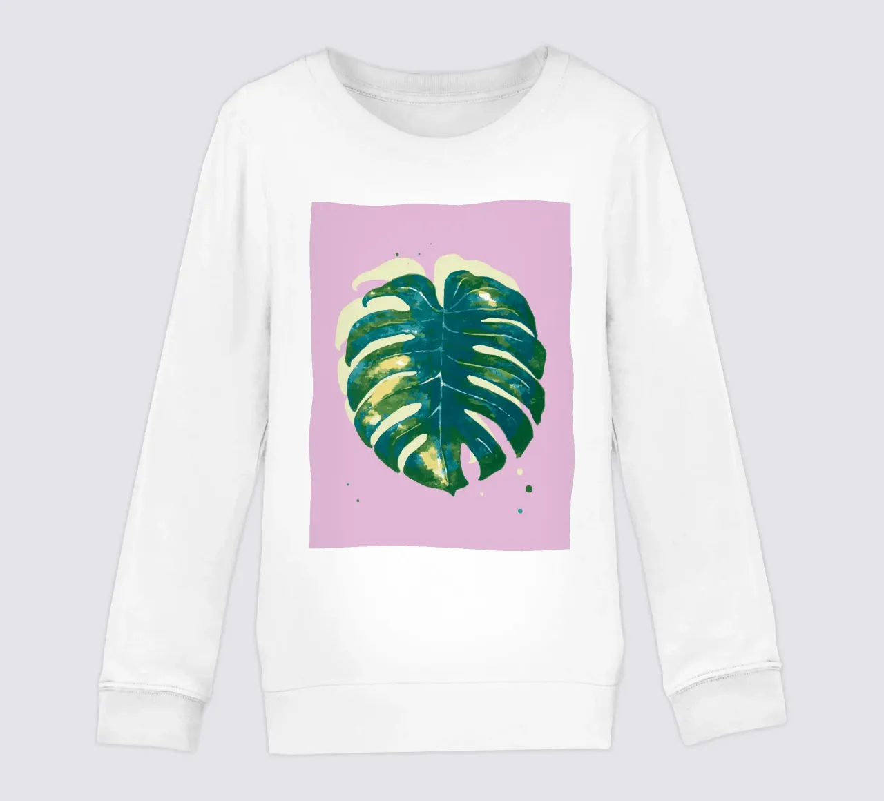Monstera Vibes felpa bambino da Schuhmann Design