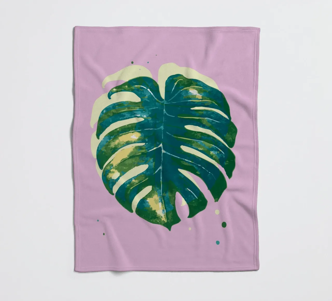 Monstera Vibes coperta in pile da Schuhmann Design