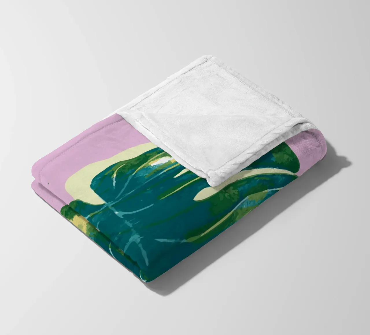 Monstera Vibes coperta in pile da Schuhmann Design