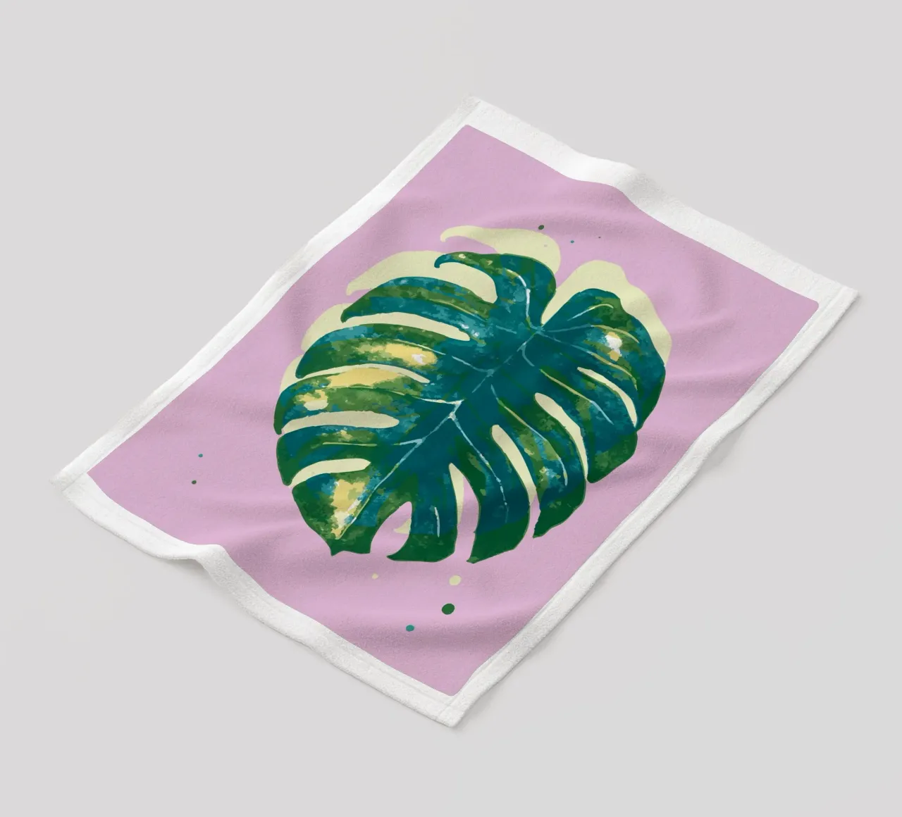 Monstera Vibes coperta in pile da Schuhmann Design