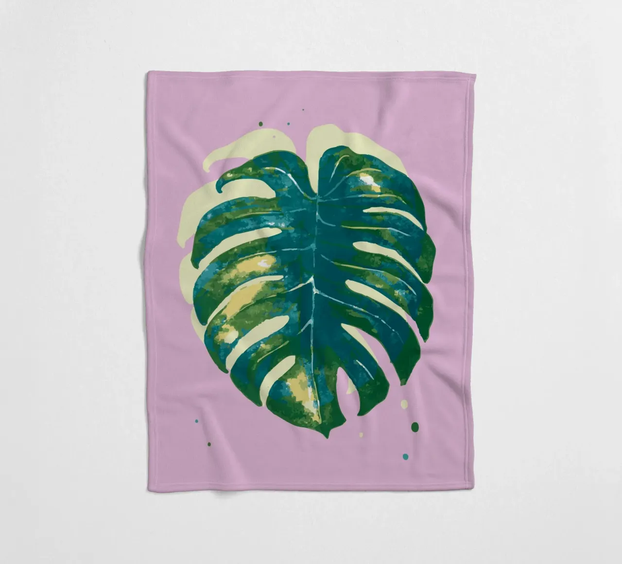 Monstera Vibes coperta in pile da Schuhmann Design
