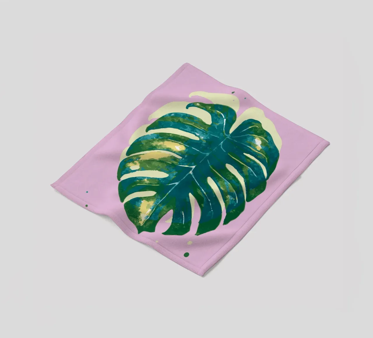 Monstera Vibes coperta in pile da Schuhmann Design