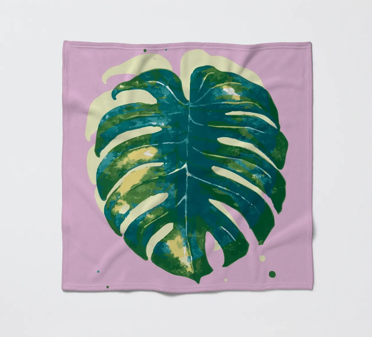 Monstera Vibes coperta in pile da Schuhmann Design