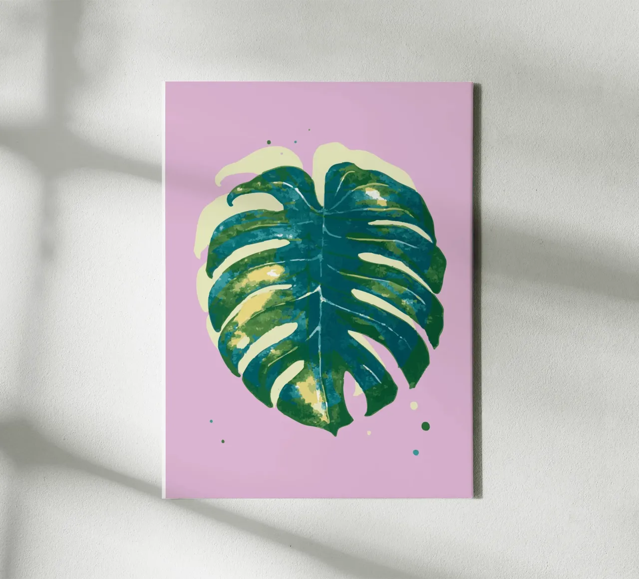Monstera Vibes tela con Cornice a cassetta da Schuhmann Design