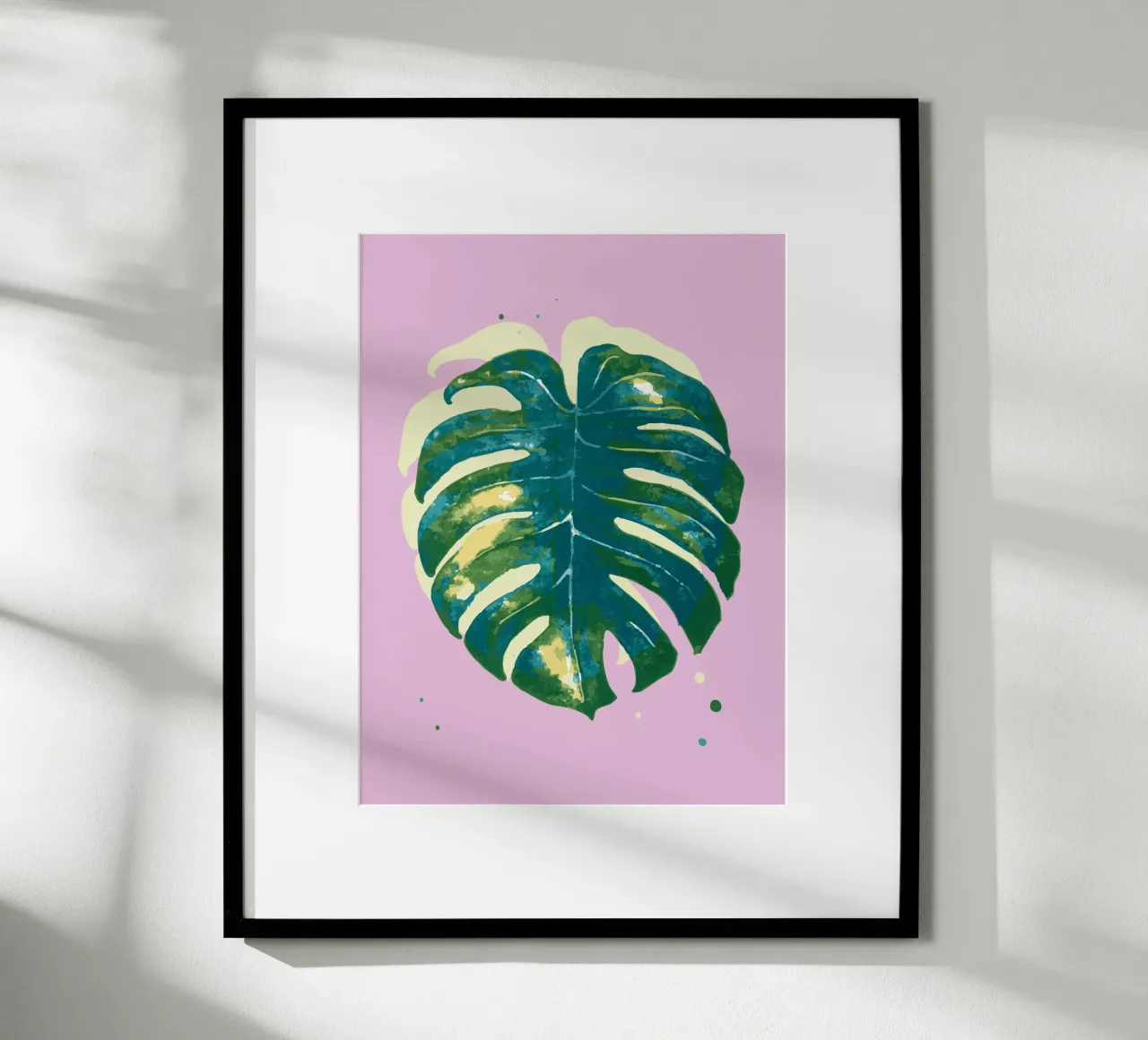 Monstera Vibes poster con telaio in plastica da Schuhmann Design