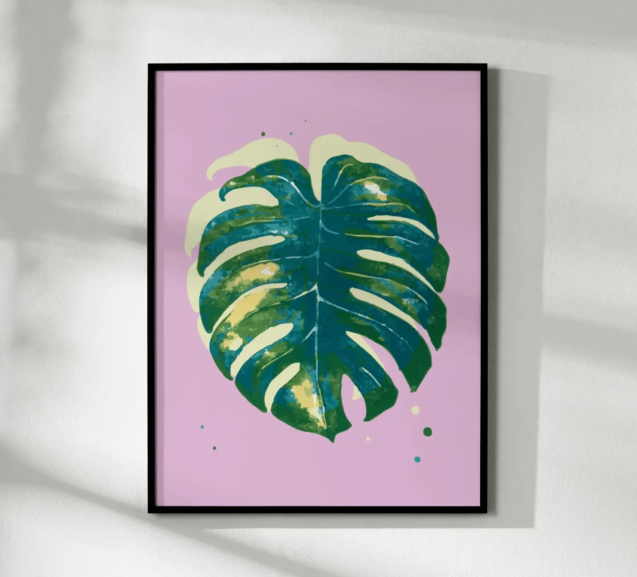 Monstera Vibes poster con telaio in plastica da Schuhmann Design