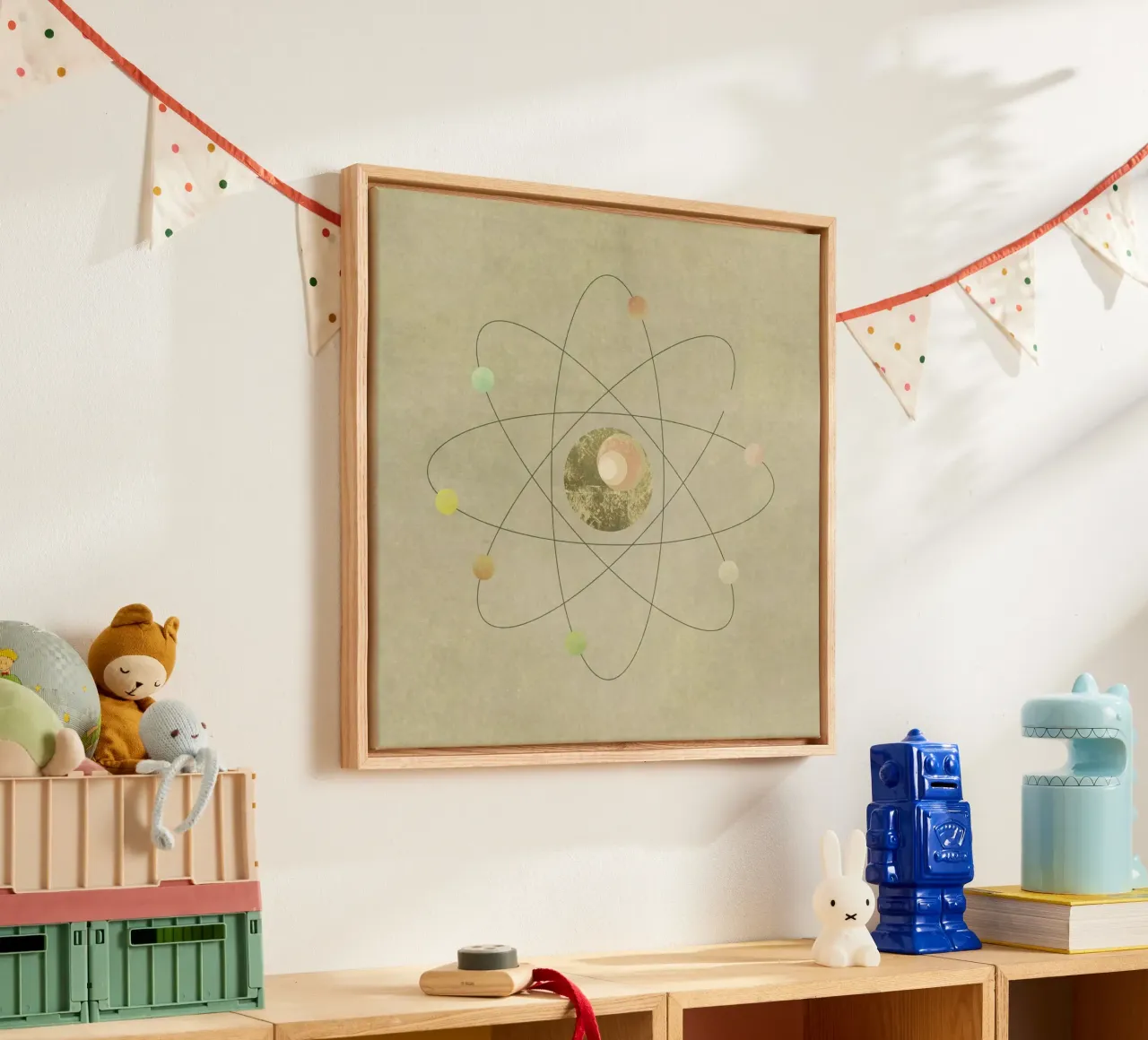 Atom canvas met Baklijst van Metron