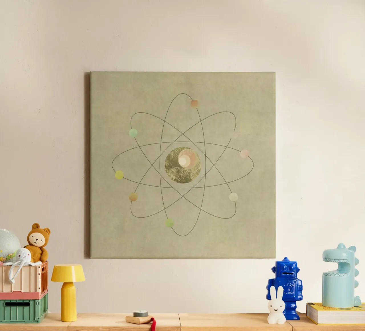 Atom canvas met Baklijst van Metron