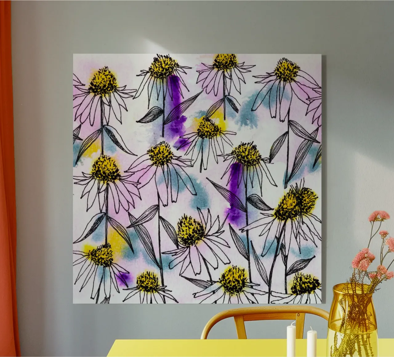 Echinacea plexiglass da nicigabrieldesigns