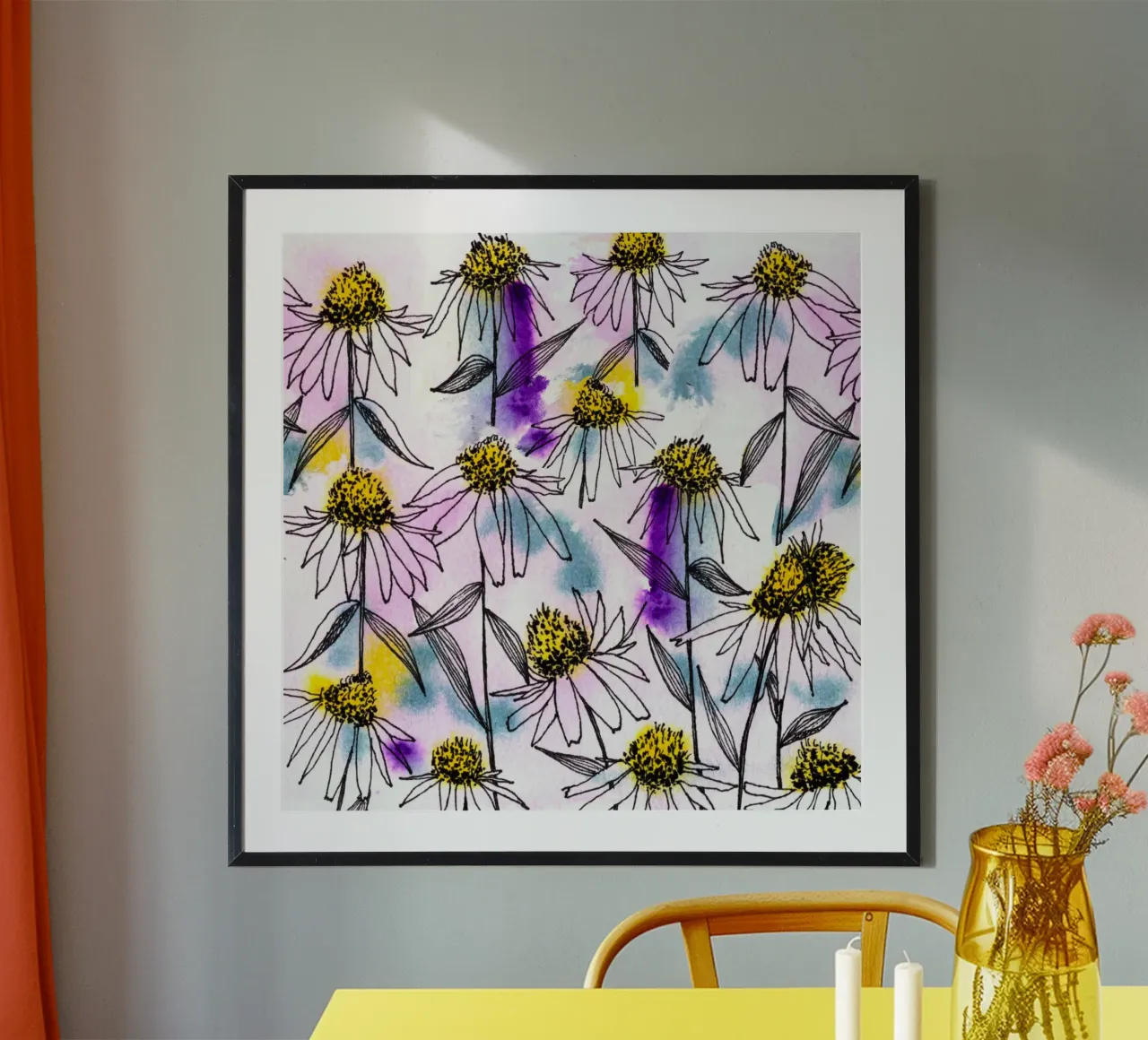 Echinacea poster da nicigabrieldesigns