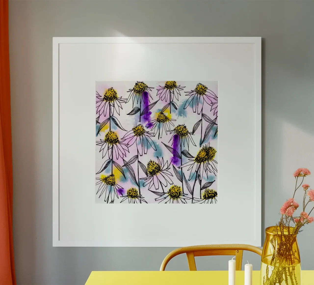 Echinacea poster da nicigabrieldesigns