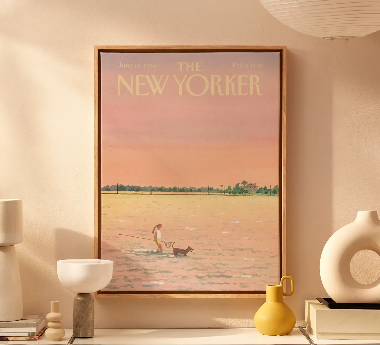 La rivista New Yorker 1986 tela con Cornice a cassetta da Mr.Lorenzo