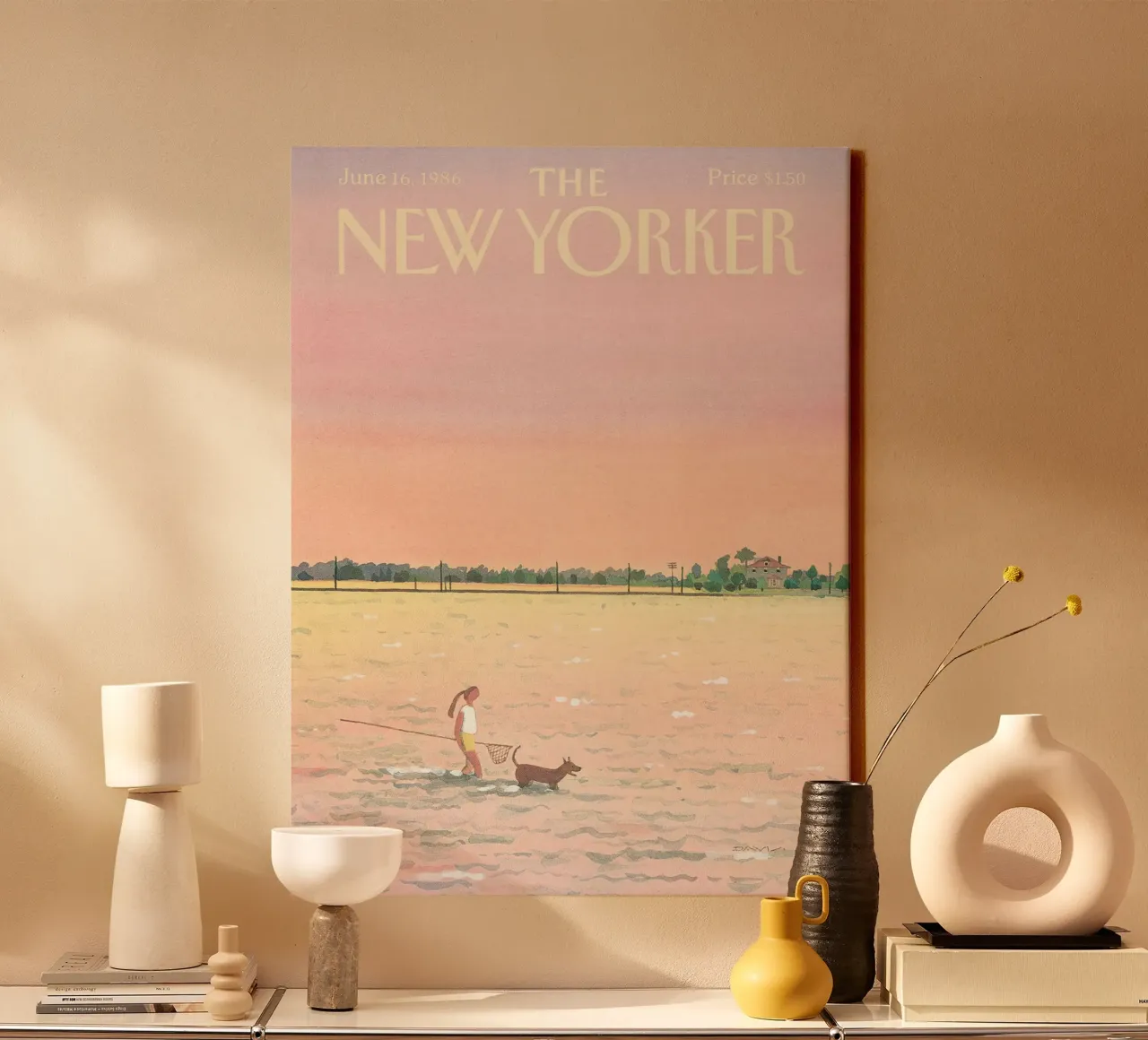 La rivista New Yorker 1986 tela con Cornice a cassetta da Mr.Lorenzo