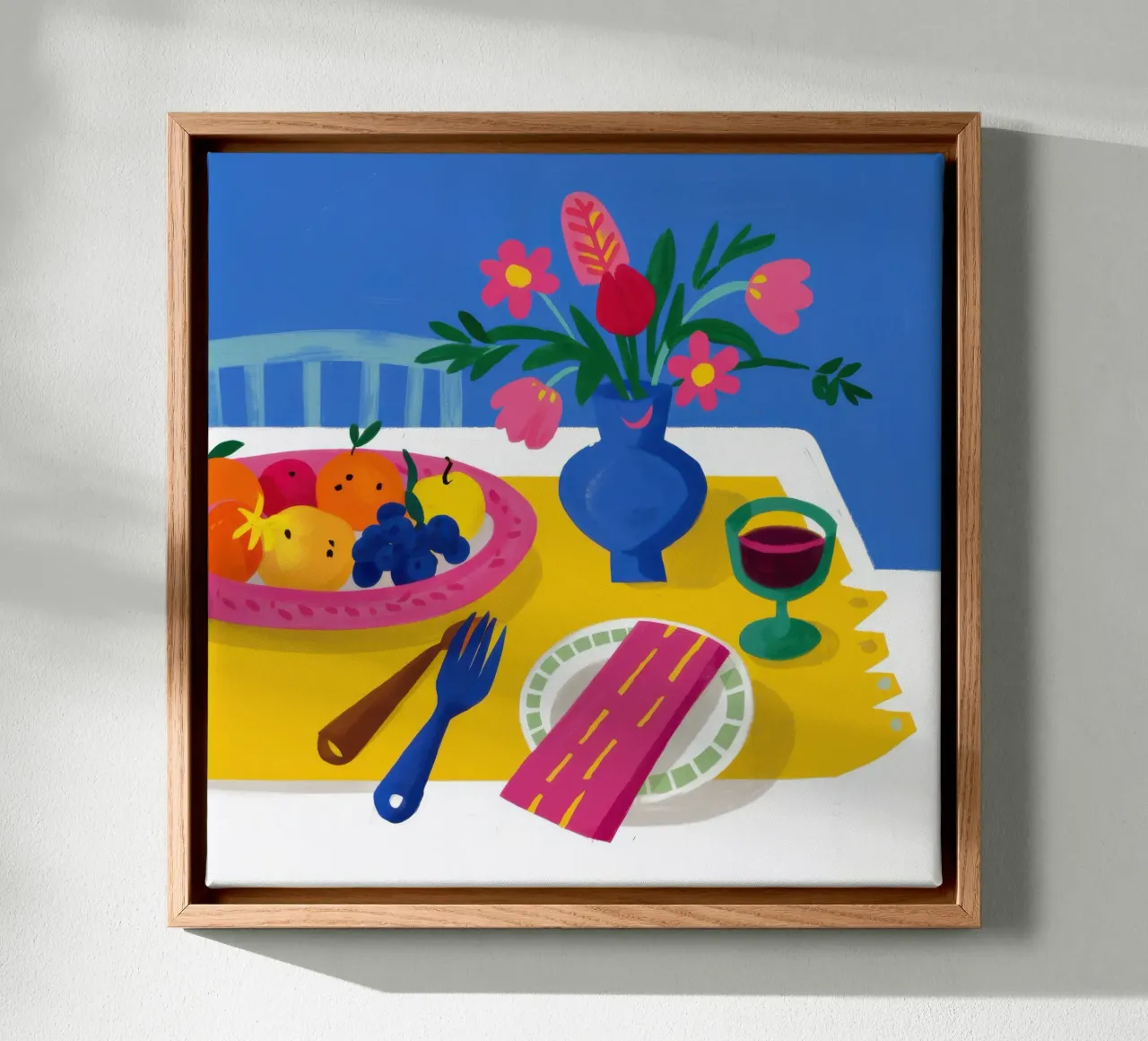 Kust Al Fresco canvas met Baklijst van Echo Saber