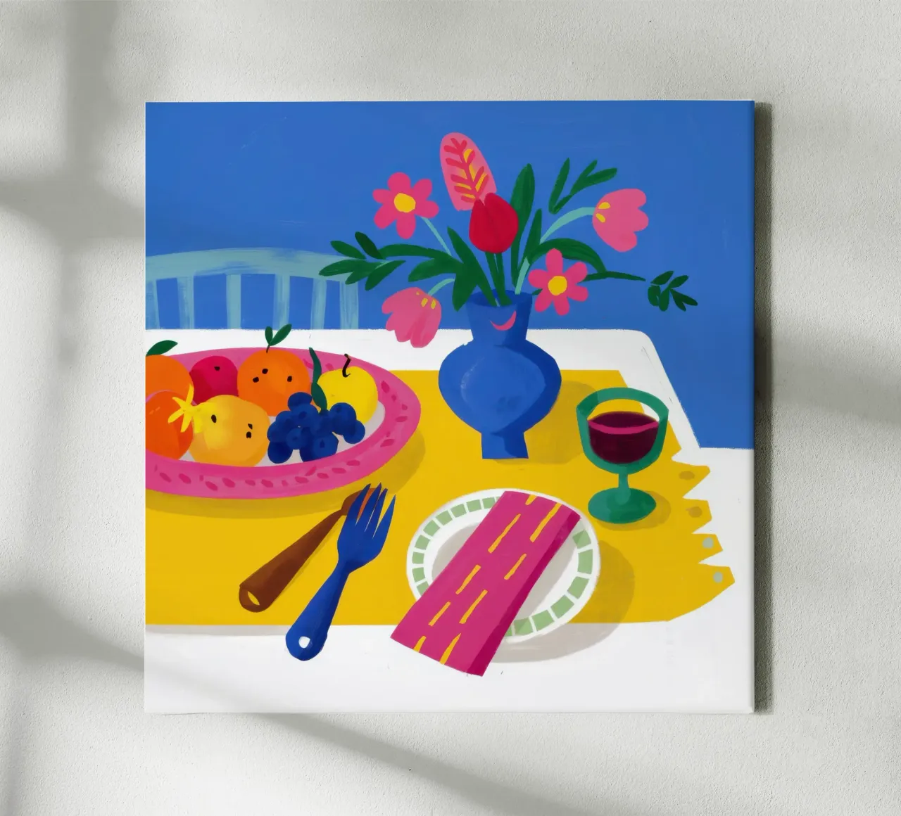 Kust Al Fresco canvas met Baklijst van Echo Saber