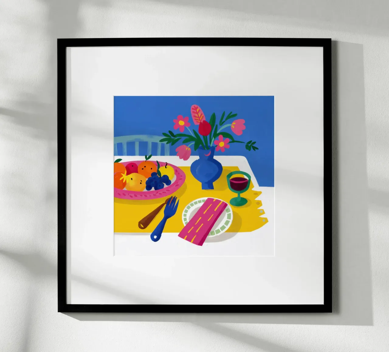 Mare all'aperto poster con telaio in legno da Echo Saber