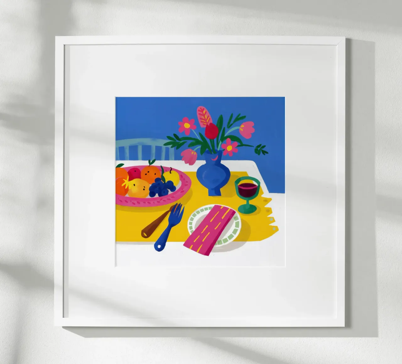 Mare all'aperto poster con telaio in legno da Echo Saber
