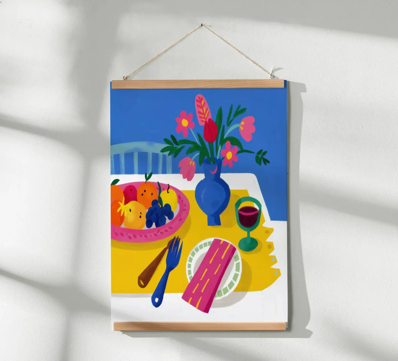 Mare all'aperto poster con telaio in legno da Echo Saber