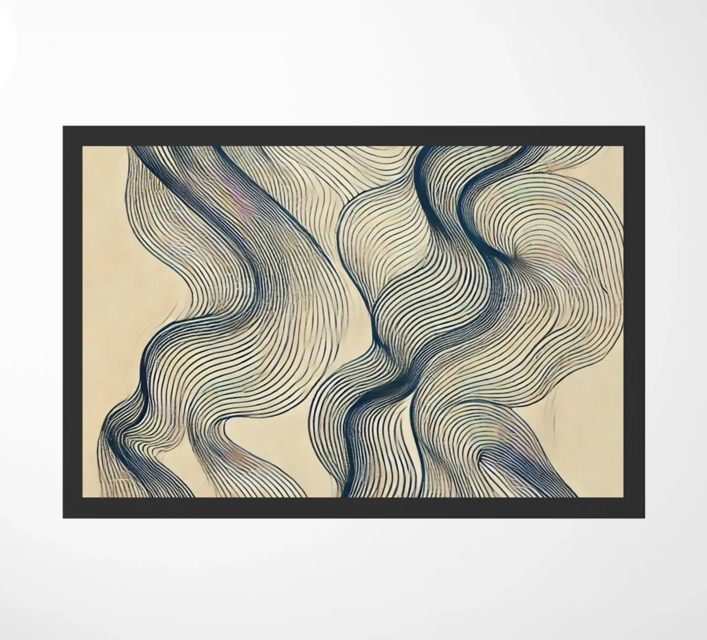 Imperfect waves doormat by WijdevenPrints