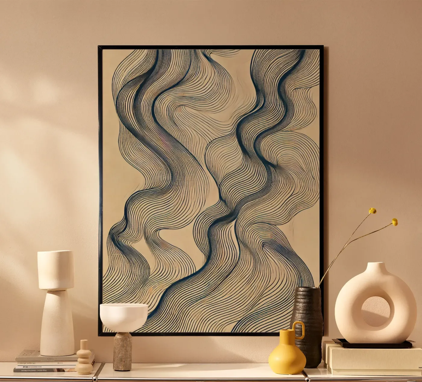 Imperfect waves poster by WijdevenPrints