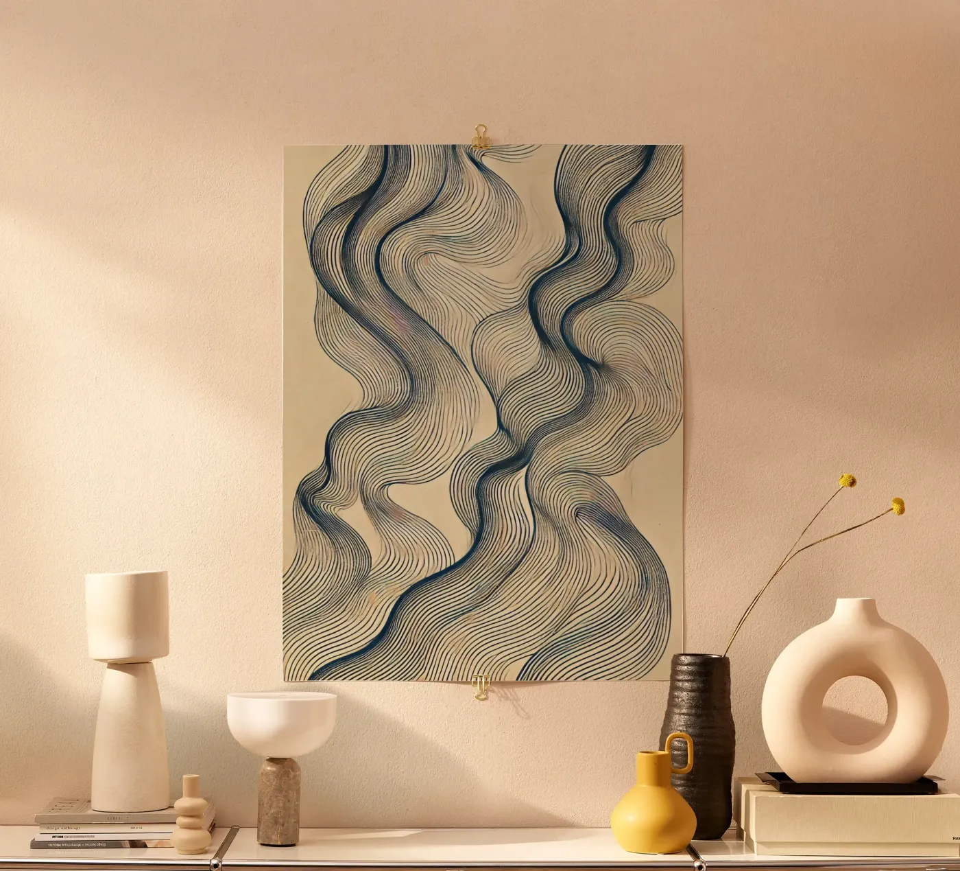 Imperfect waves poster by WijdevenPrints