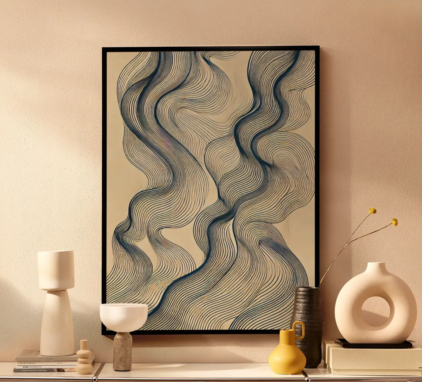 Imperfect waves poster by WijdevenPrints